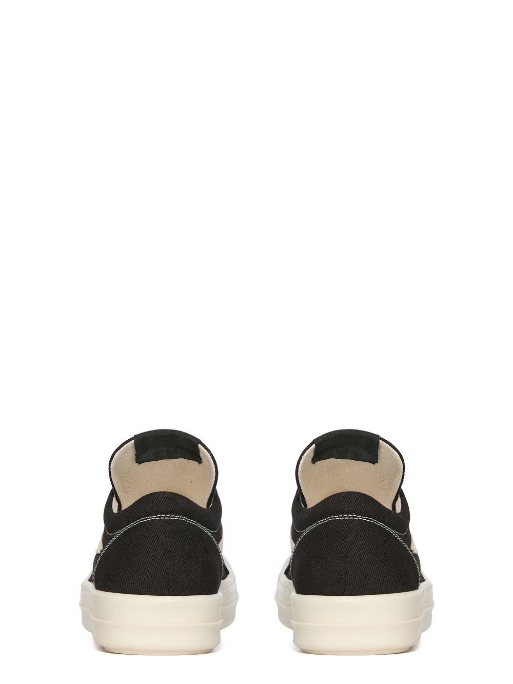 Rick Owens DRKSHDW Hollywood Vintage Sneaks in Black and Milk