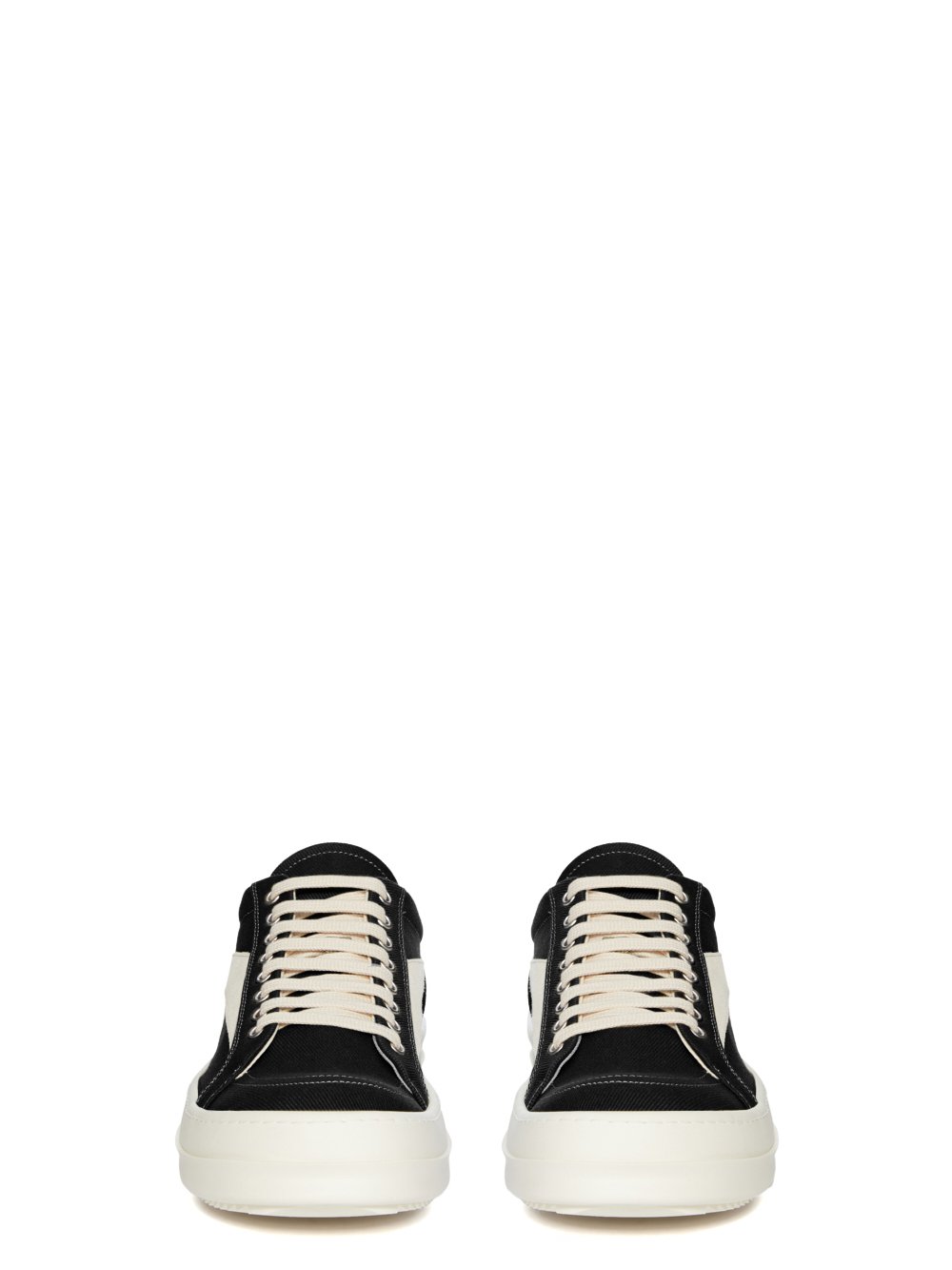 Rick Owens DRKSHDW Vintage Sneaks in Black and Milk