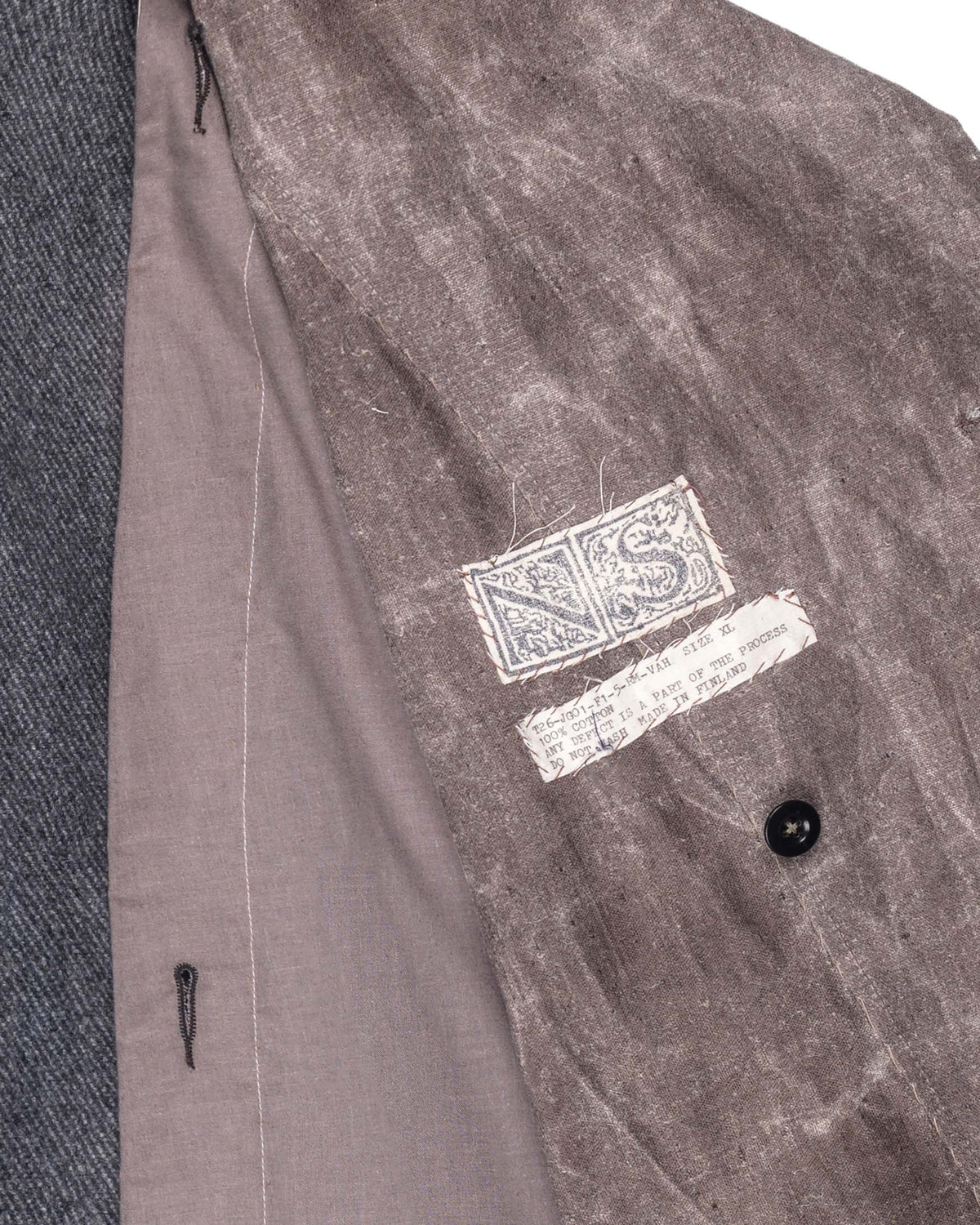 Nosapluna Easy Long Jacket with Removable Lining Hibiscus