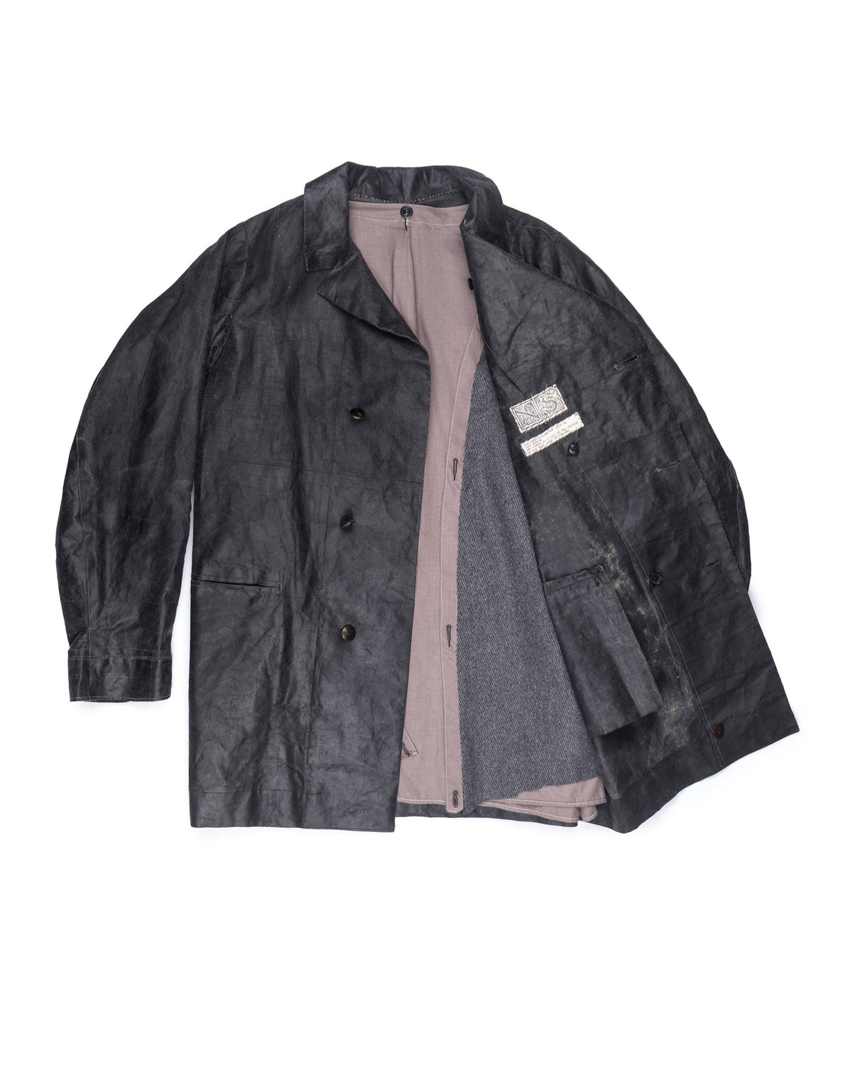 Nosapluna Easy Long Jacket with Removable Lining Black