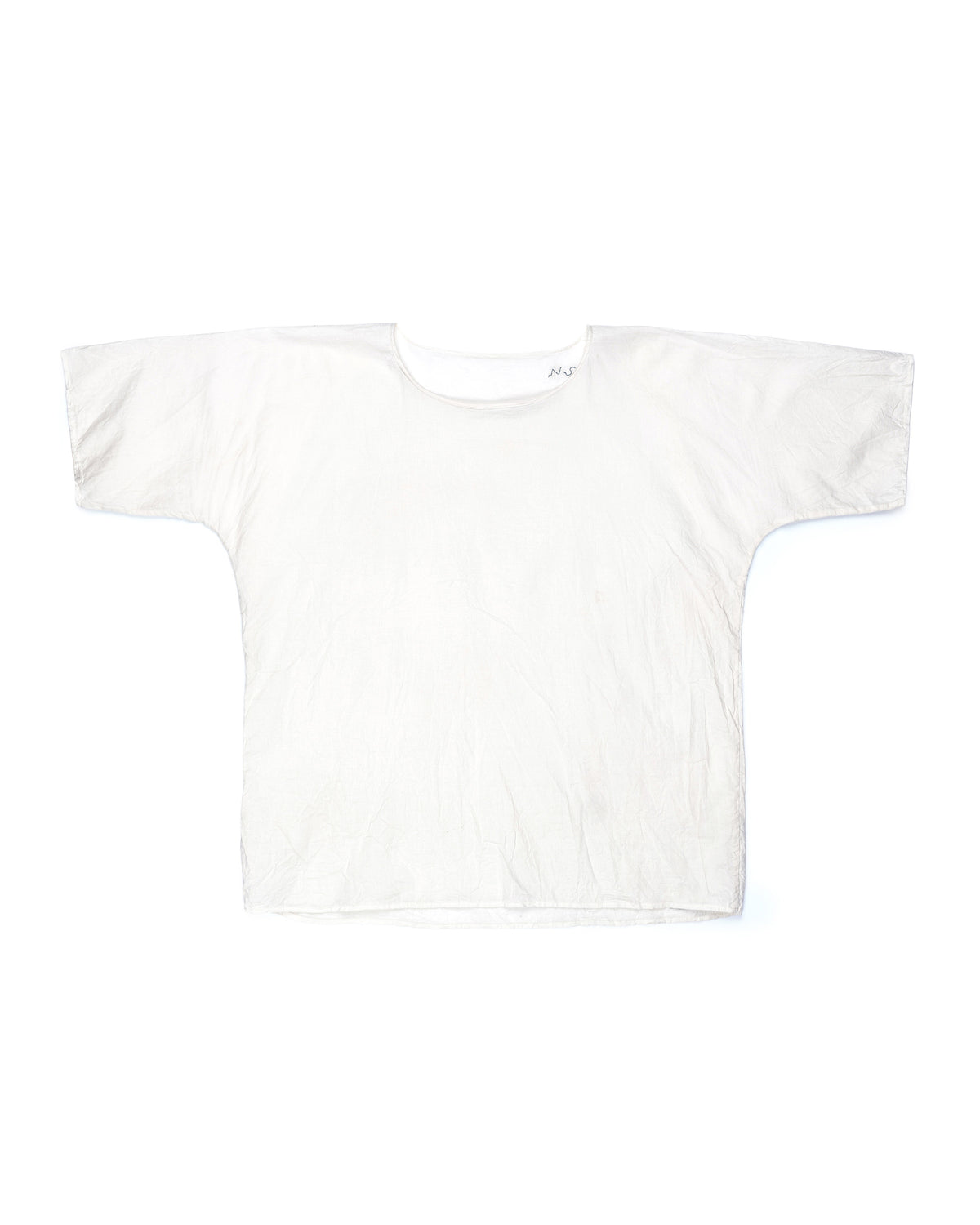 Nosapluna T Pattern Short Sleeve Undershirt Tea Dye