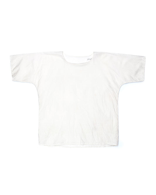 Nosapluna T Pattern Short Sleeve Undershirt Tea Dye