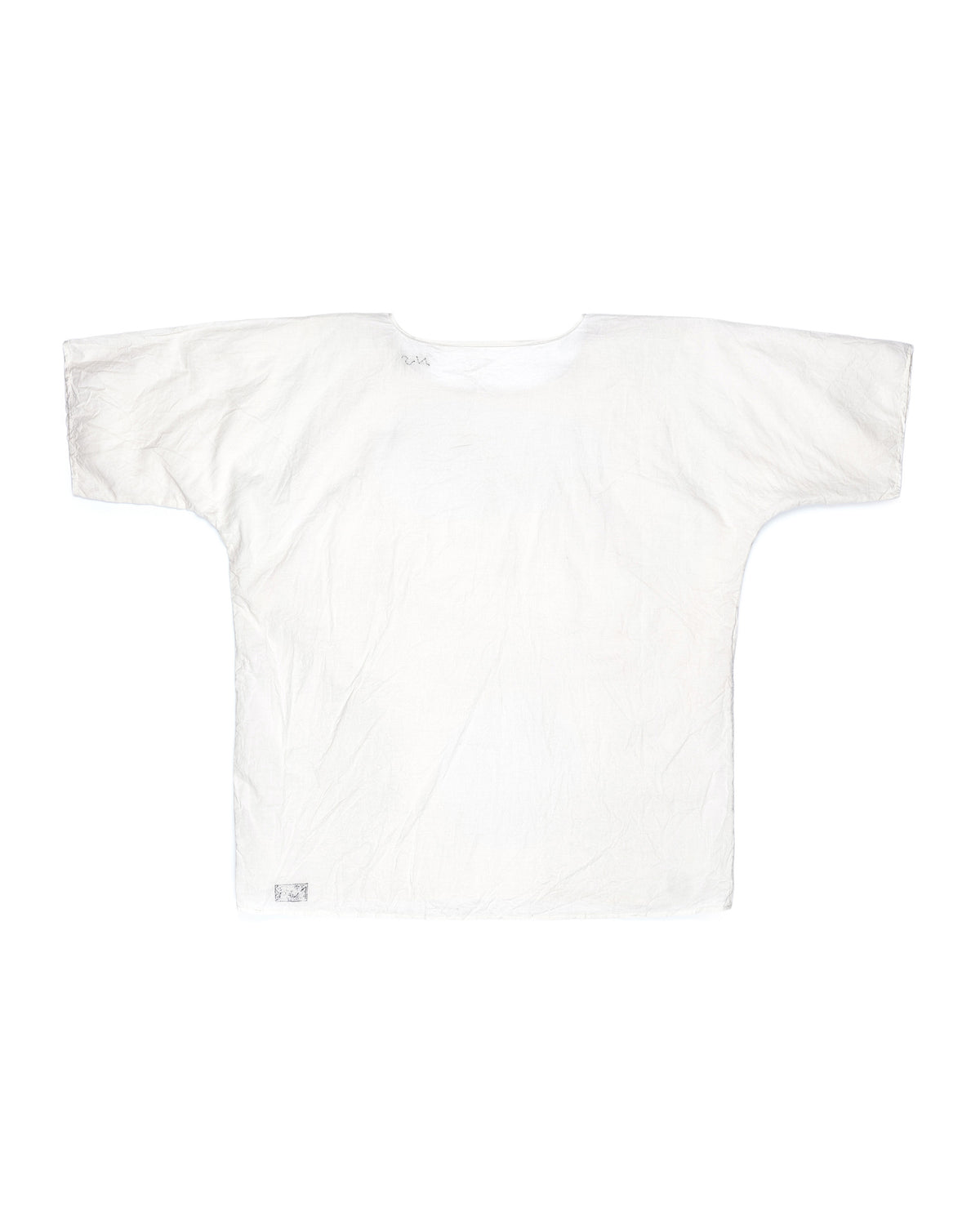 Nosapluna T Pattern Short Sleeve Undershirt Tea Dye