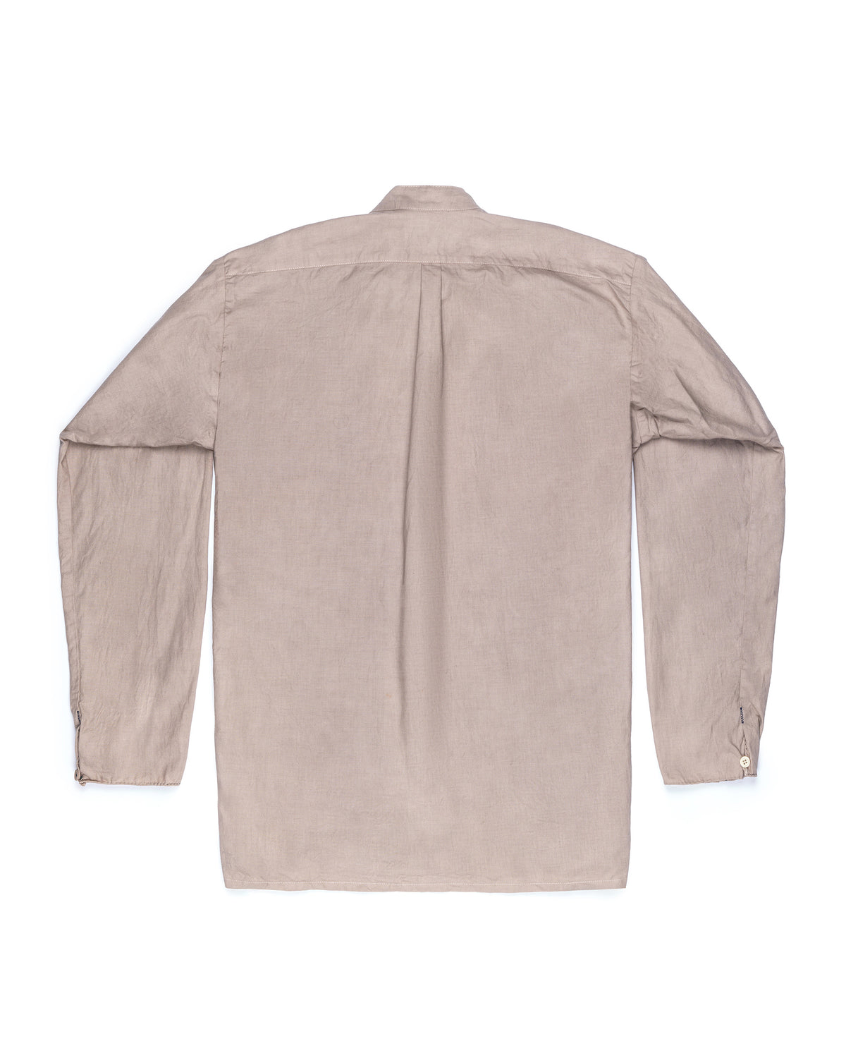Nosapluna 3 Button No Collar Shirt Brown Grey