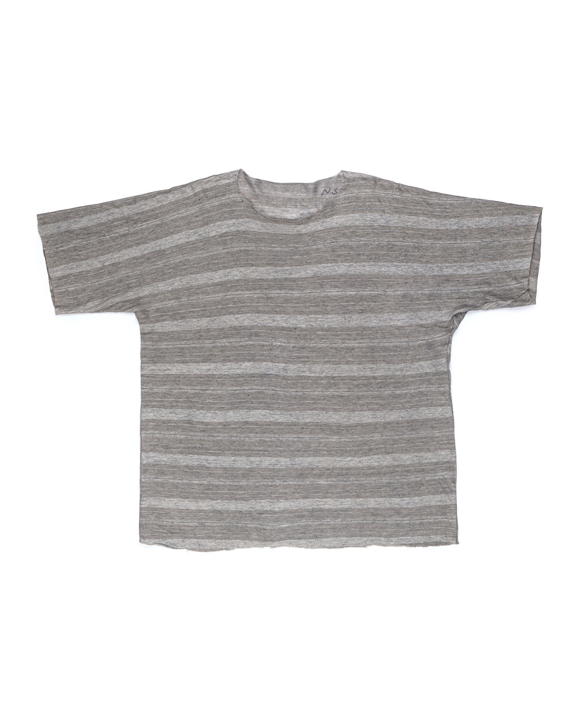 Nosapluna T Pattern Short Sleeve Undershirt Light Grey