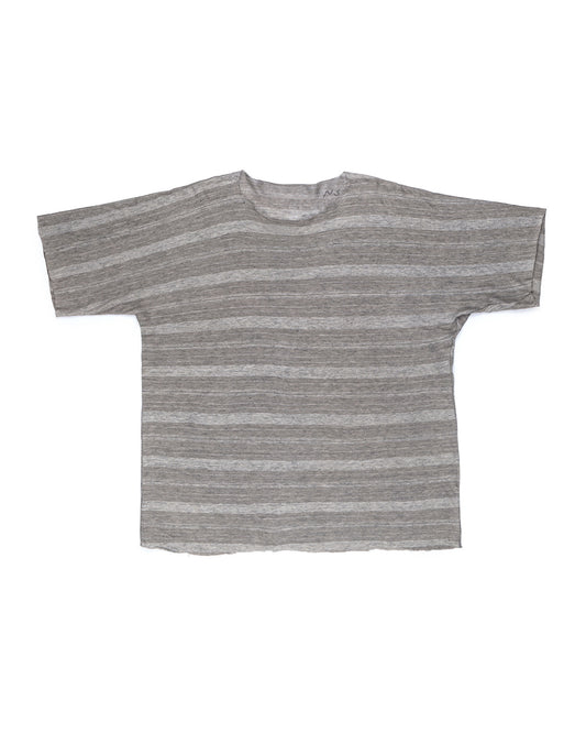 Nosapluna T Pattern Short Sleeve Undershirt Light Grey