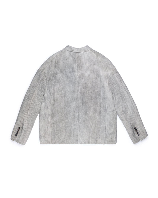 Ziggy Chen Double Breasted Linen Blazer Mint