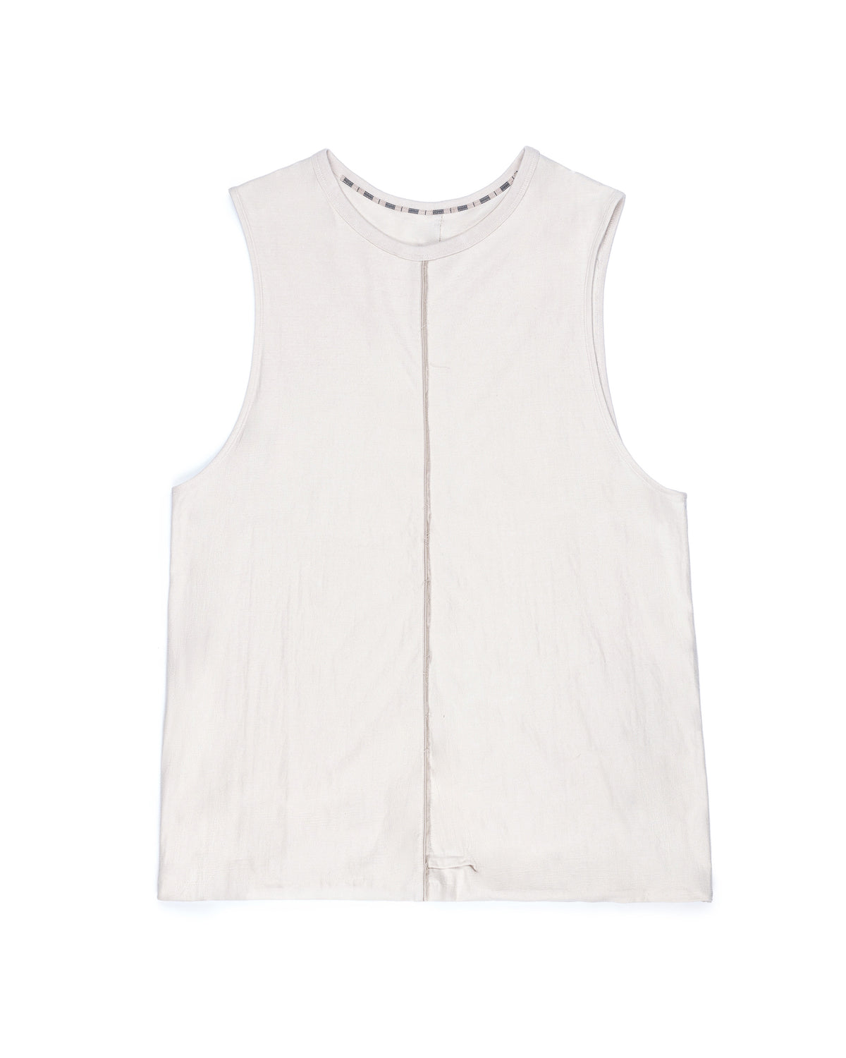 Ziggy Chen Center Seamed Tank Top Off White