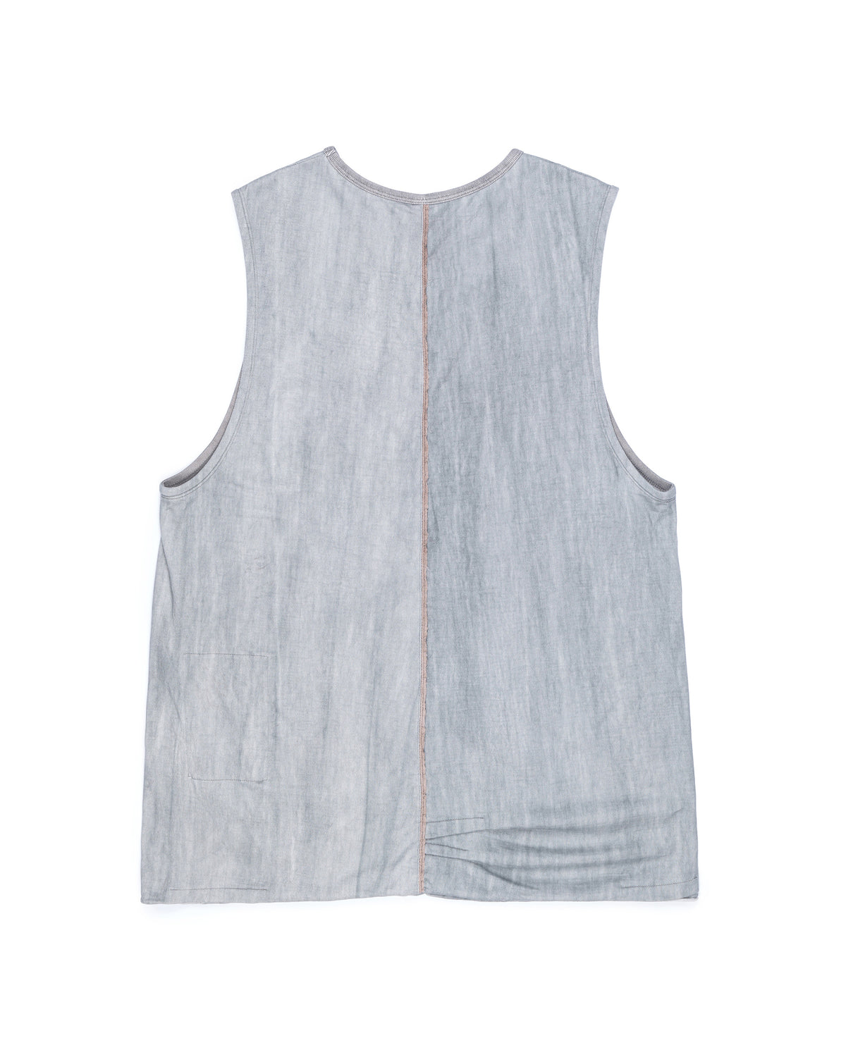 Ziggy Chen Center Seamed Tank Top Light Grey
