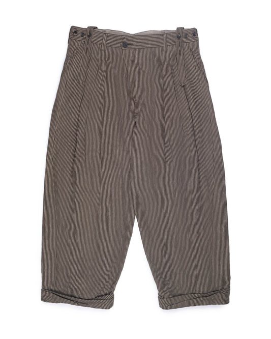 Ziggy Chen Detachable Suspender Trousers Khaki