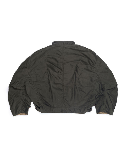 Ziggy Chen Cotton Bomber Jacket Olive – back