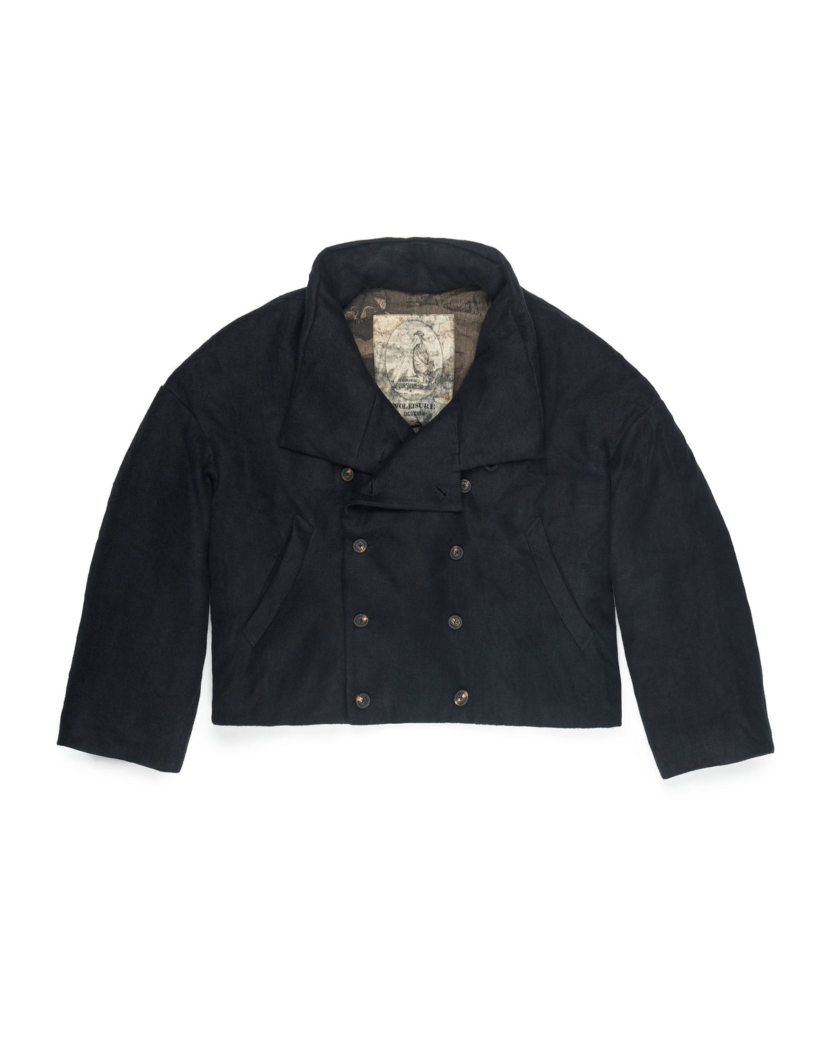 Ziggy Chen Short Duvet Jacket Black – detail