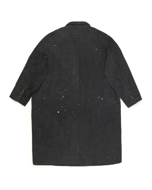 Ziggy Chen Oversized Shawl Collar Coat Indigo – back