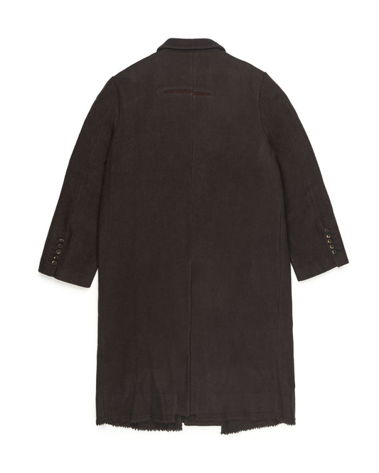 Ziggy Chen Two Button Scar Long Coat Charcoal