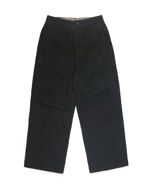 Ziggy Chen Worker Trousers Charcoal Green