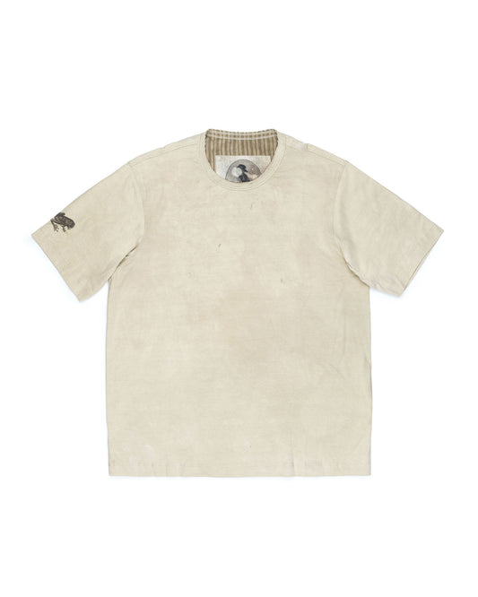 Ziggy Chen Graphic Print T-Shirt Antique White – front