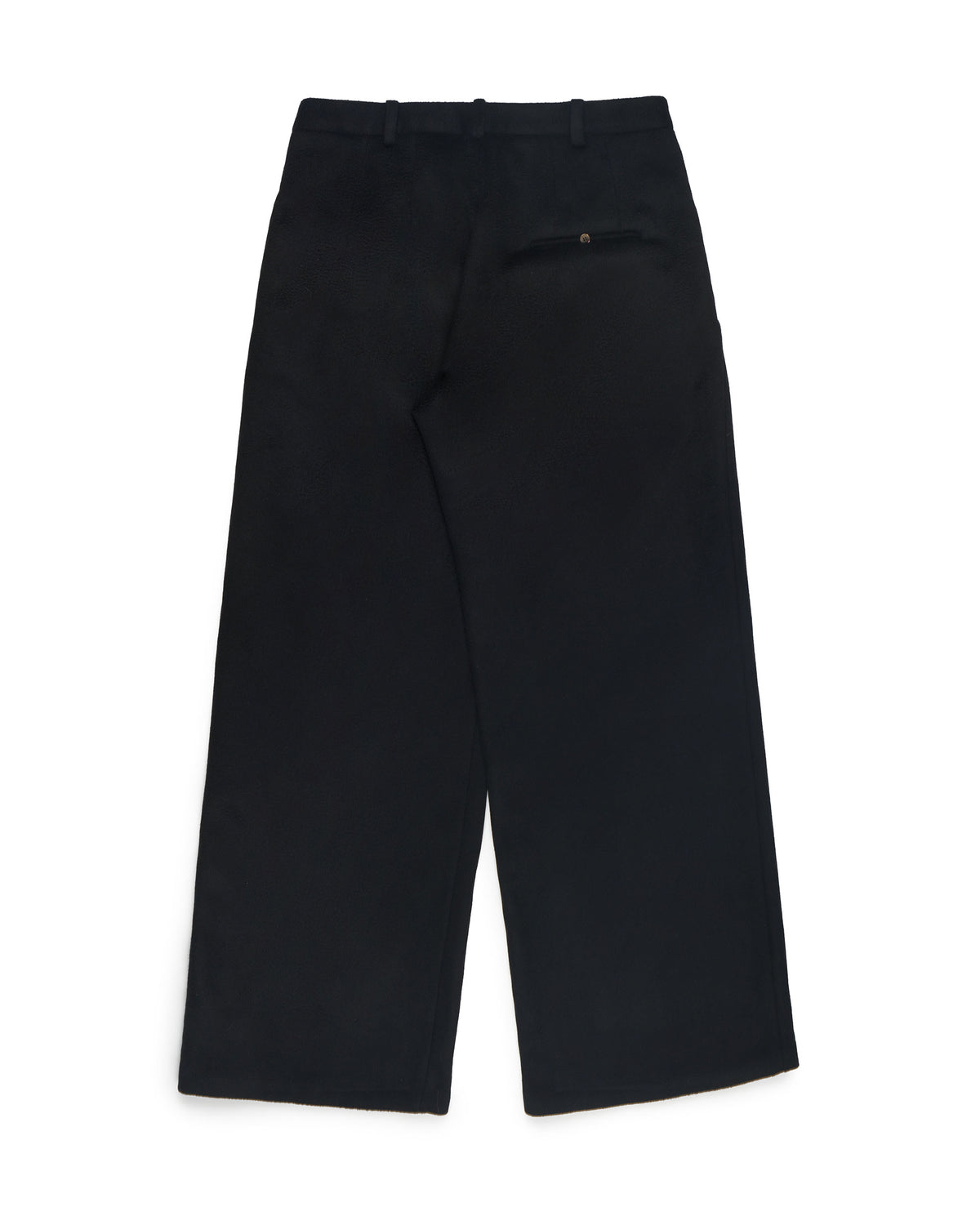 K'ANG Wide-Fit Pleated Waist Trousers Cashmere Off Black