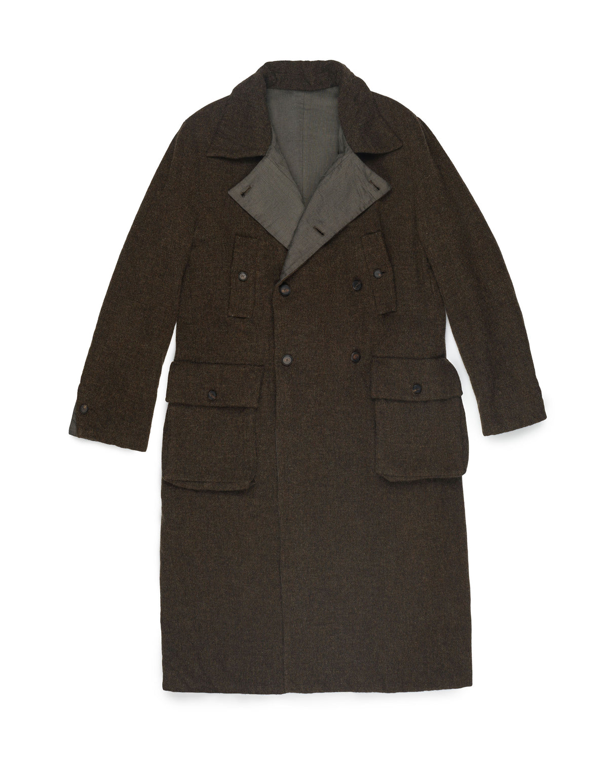 K'ANG Dual Mid-Fit Reversible Coat Military Green / Dark Navy