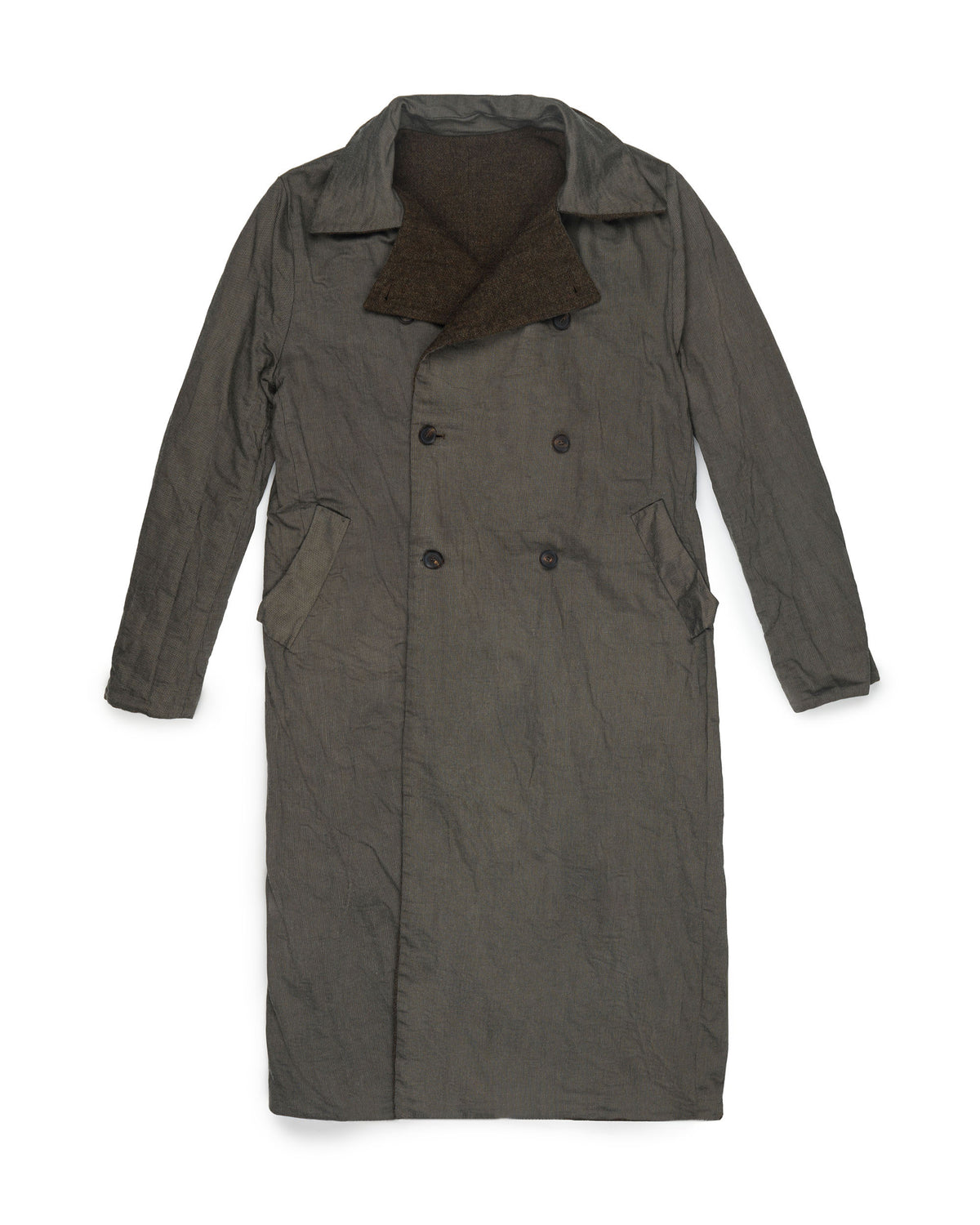 K'ANG Dual Mid-Fit Reversible Coat Military Green / Dark Navy