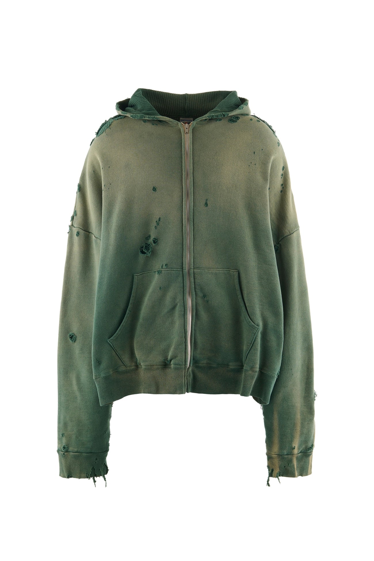 Saint Michael Double Face Zip Hoodie Green