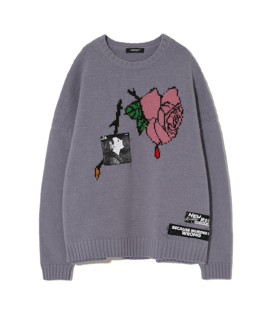 Undercover Lavender Patched Sweater