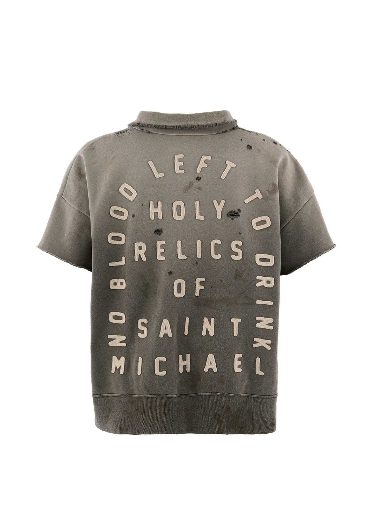 SAINT Mxxxxxx SS Half Zip Sweat Saint Charcoal