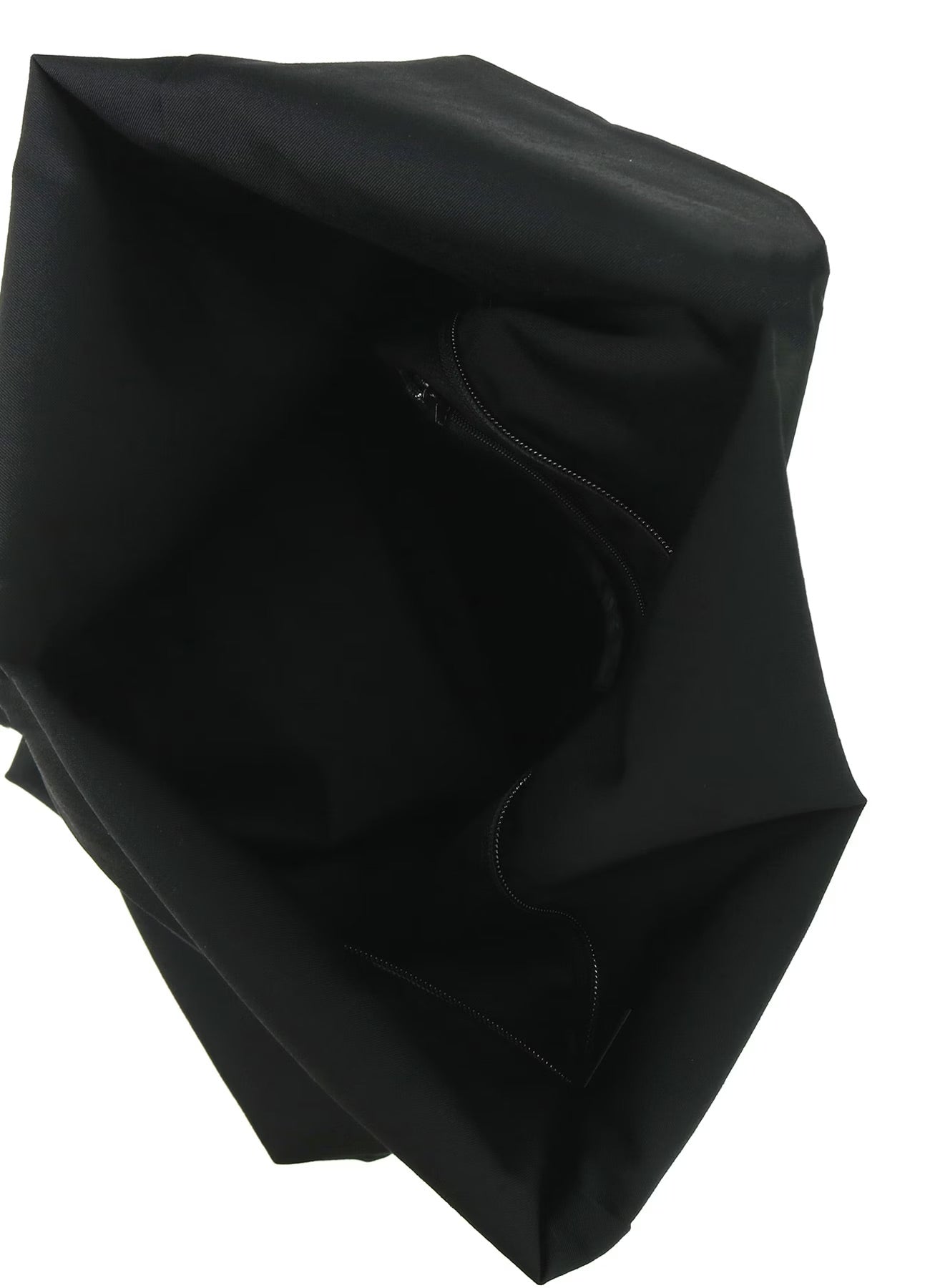 Yohji Yamamoto Scrunched Wool Gabardine Shoulder Bag