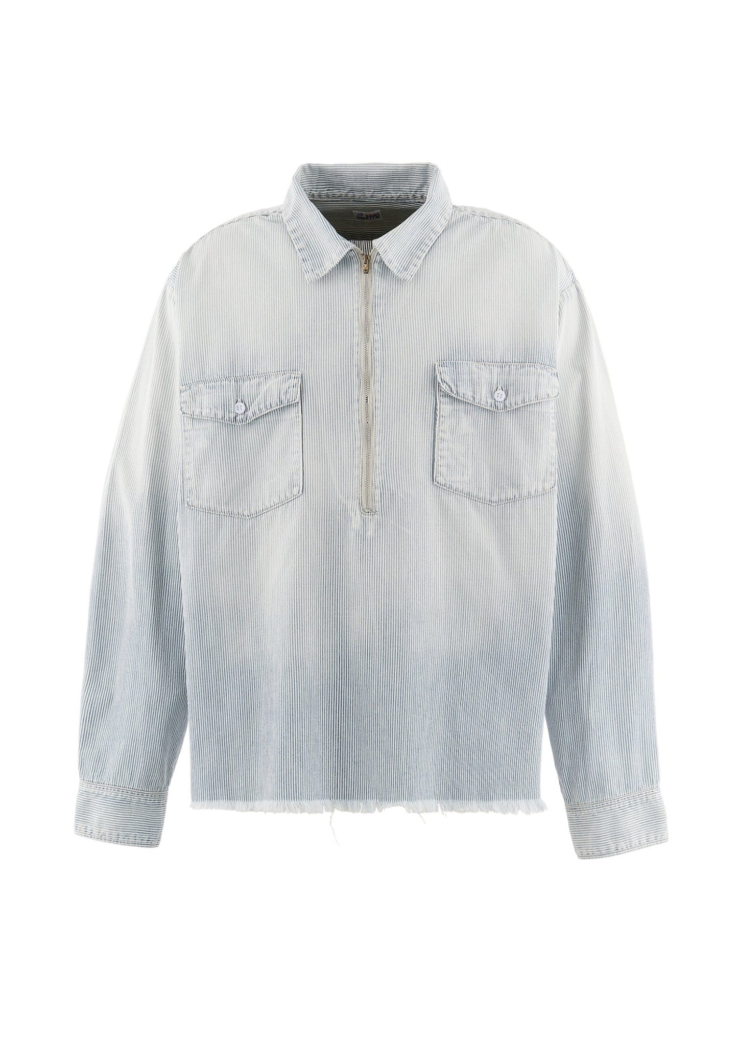 SAINT Mxxxxxx Hickory Stripe Shirt White