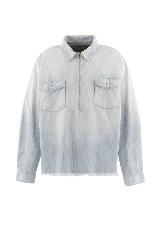 SAINT Mxxxxxx Hickory Stripe Shirt White