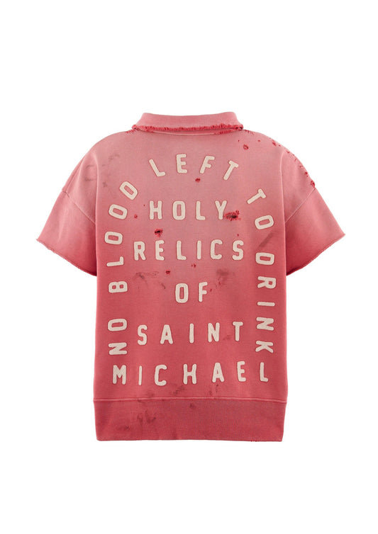 SAINT Mxxxxxx SS Half Zip Sweat Saint Red