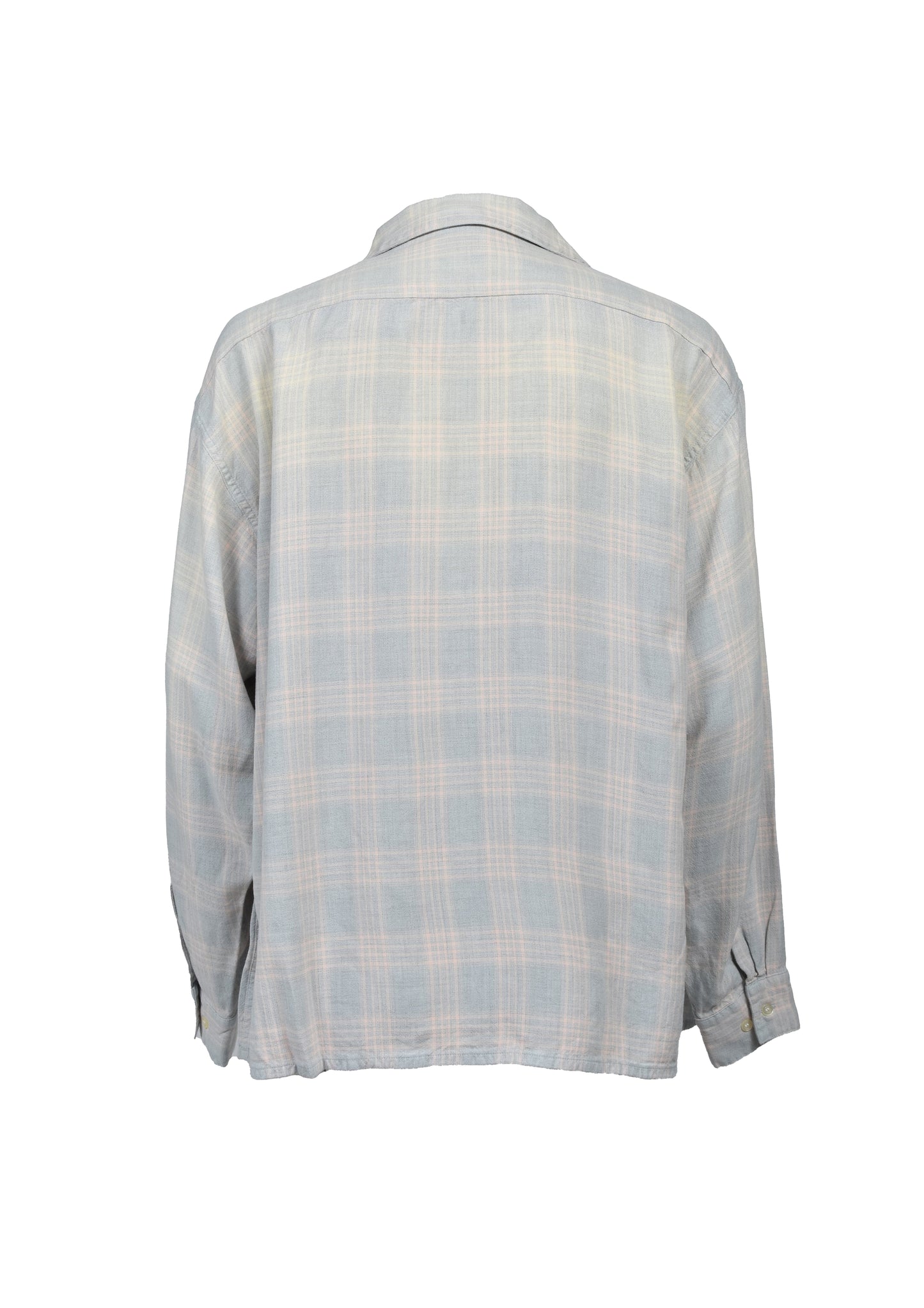 SAINT Mxxxxxx Rayon Check Shirt Sky Blue