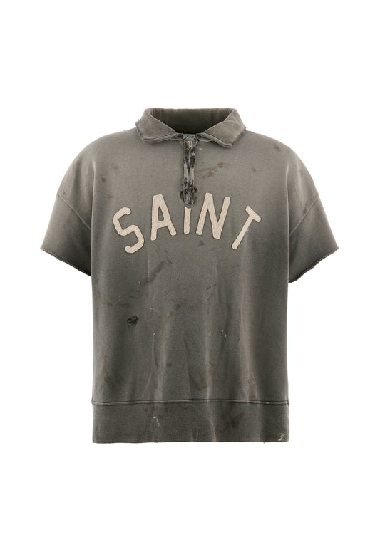 SAINT Mxxxxxx SS Half Zip Sweat Saint Charcoal