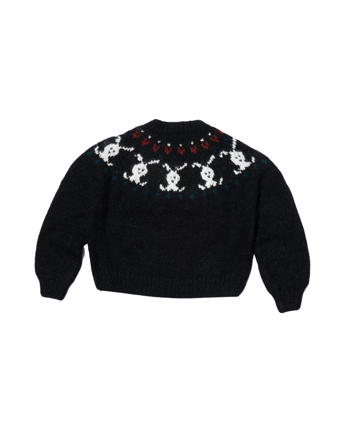 Paly Hollywood Fair Isle Bunny alpaca sweater dark navy – back