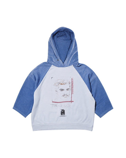Paly Hollywood Tyrone's Cut Off Hooded Sweatshirt Multi – front