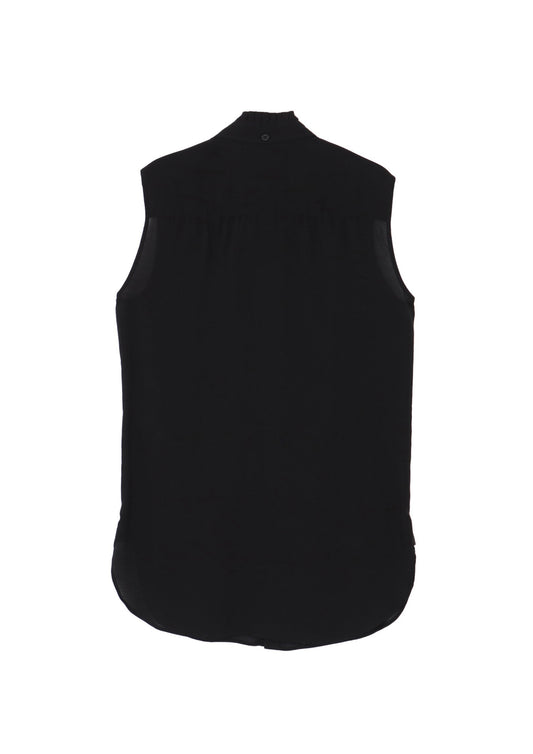 Yohji Yamamoto Cellulose Lawn Ruffed Spare Collar Blouse