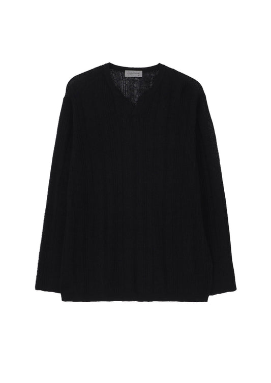 Yohji Yamamoto Knitted Henry Neck Pullover