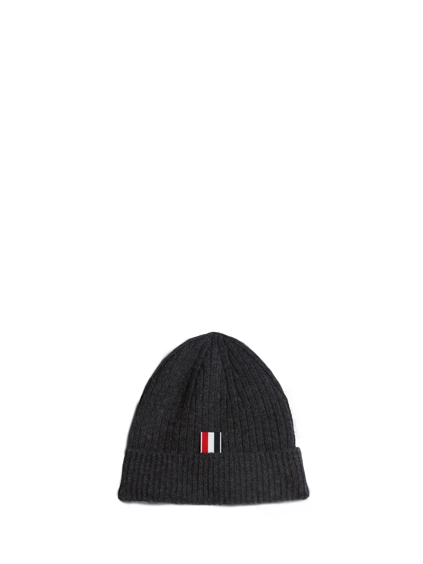 Thom Browne Cashmere 4-Bar Cuff Beanie Dark Grey