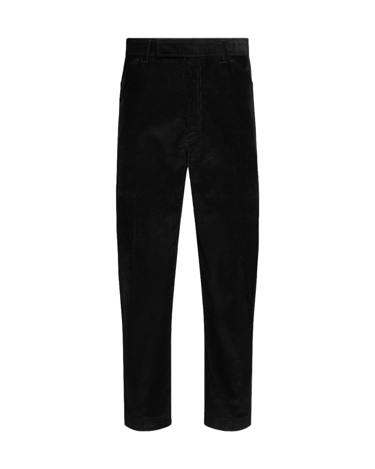 Thom Browne Narrow Wale Corduroy Tapered Chino Trousers Black