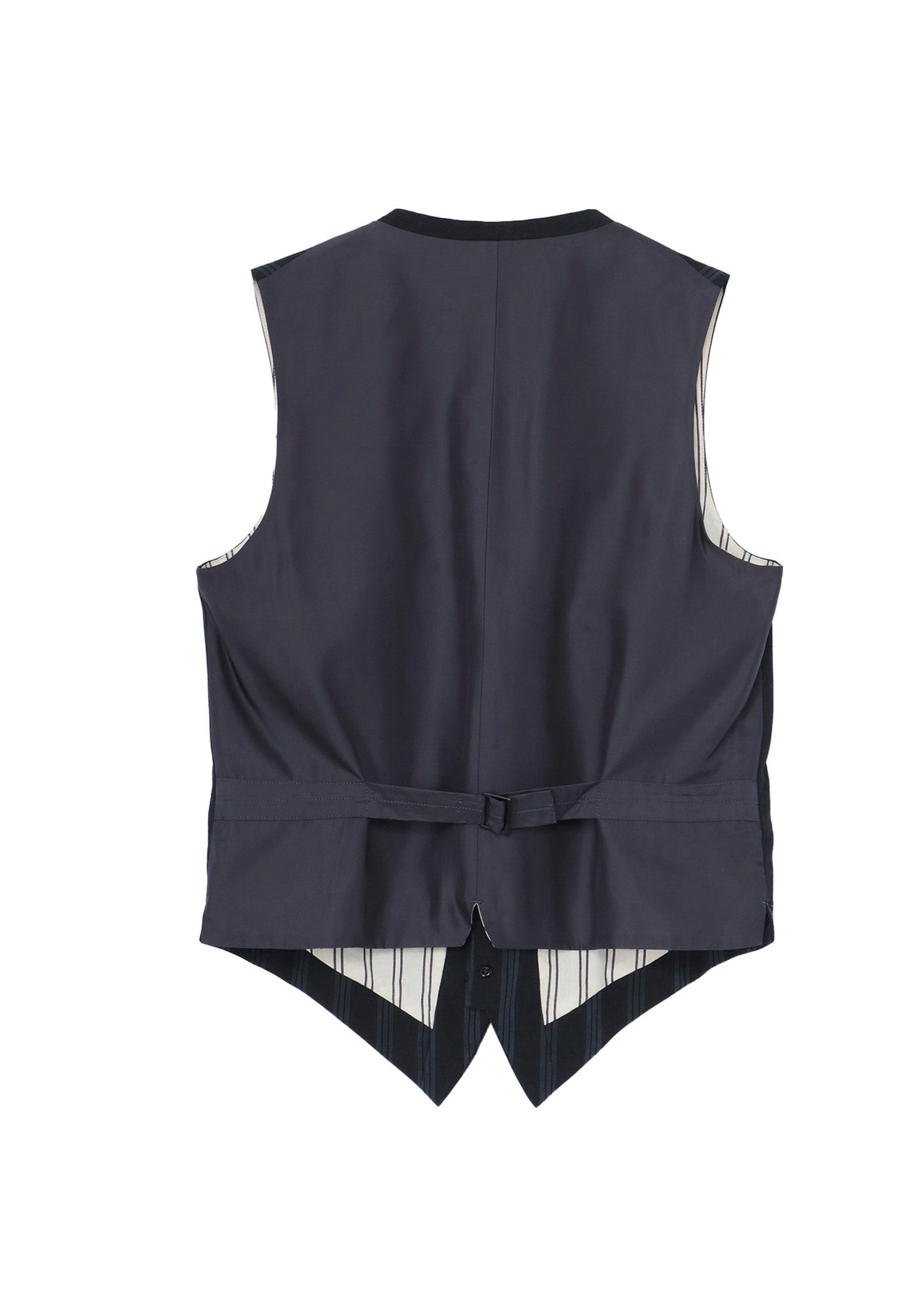 Yohji Yamamoto Pigment Dyed Stripe Cotton Vest
