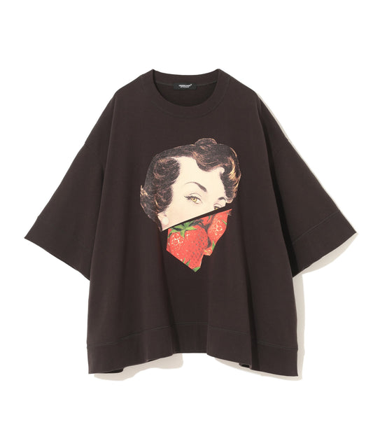 Undercover Brown Printed Sweat T-shirt