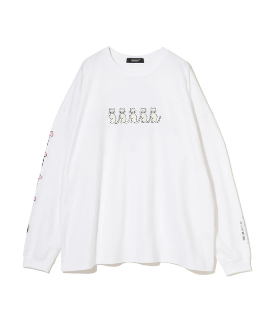 Undercover White Printed LS T-shirt