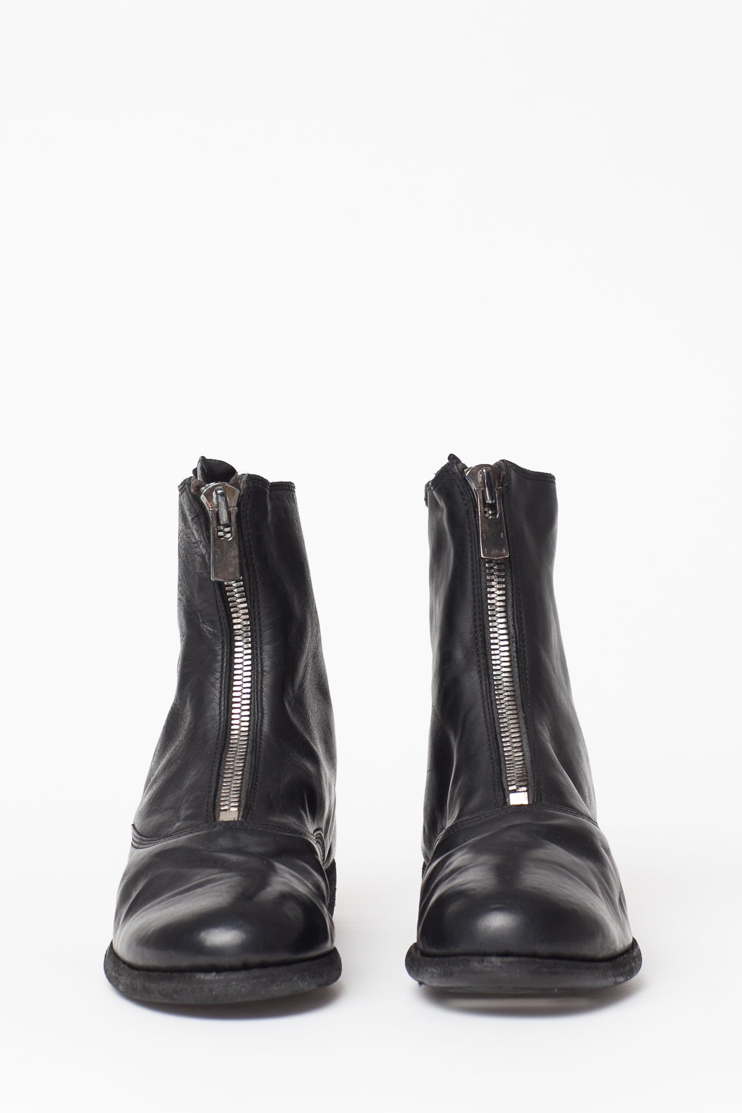 Guidi Black Front Zip 210 Boots
