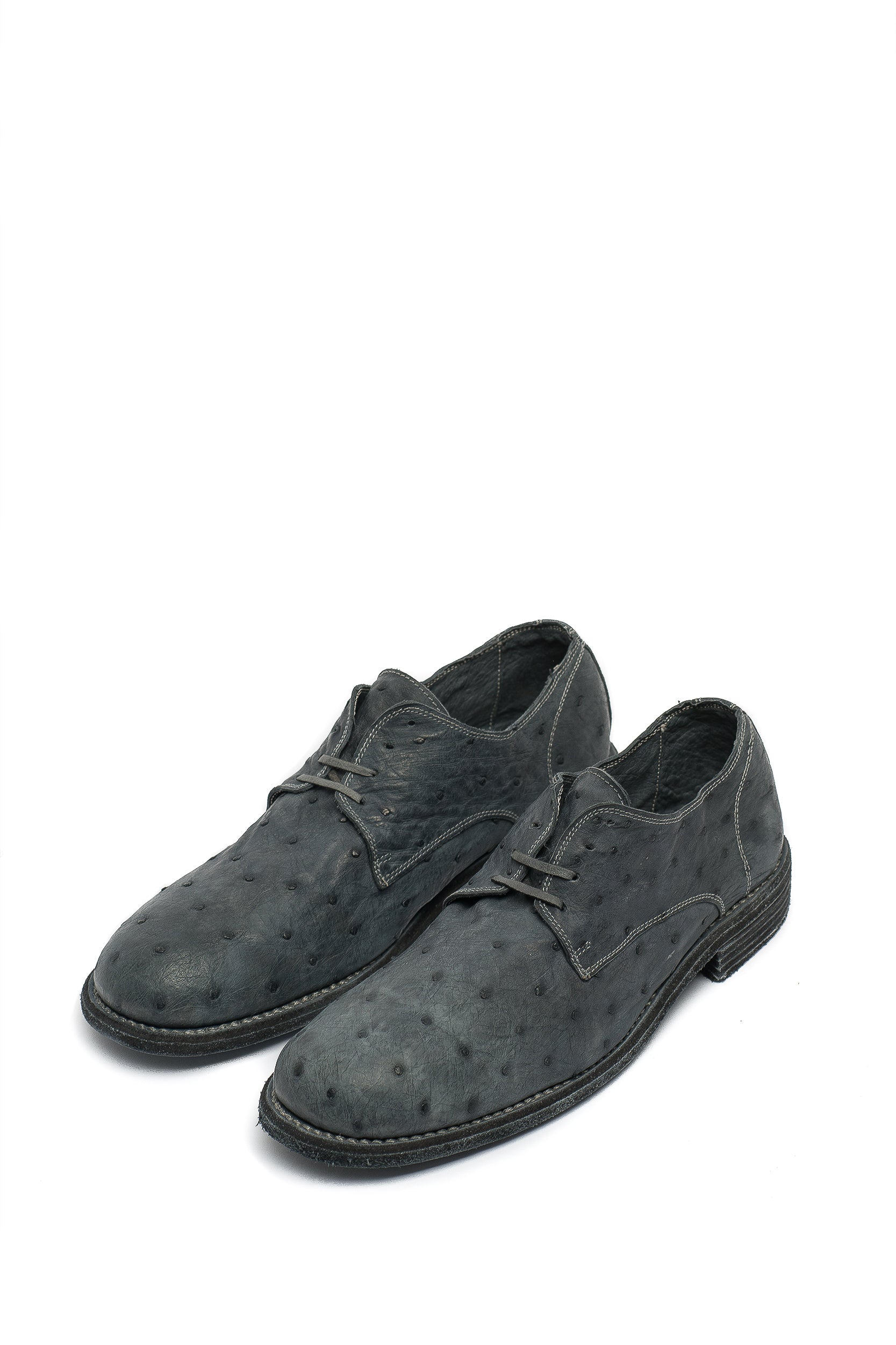 hide-m  GUIDI 992, Classic Derby Shoe black horse leather