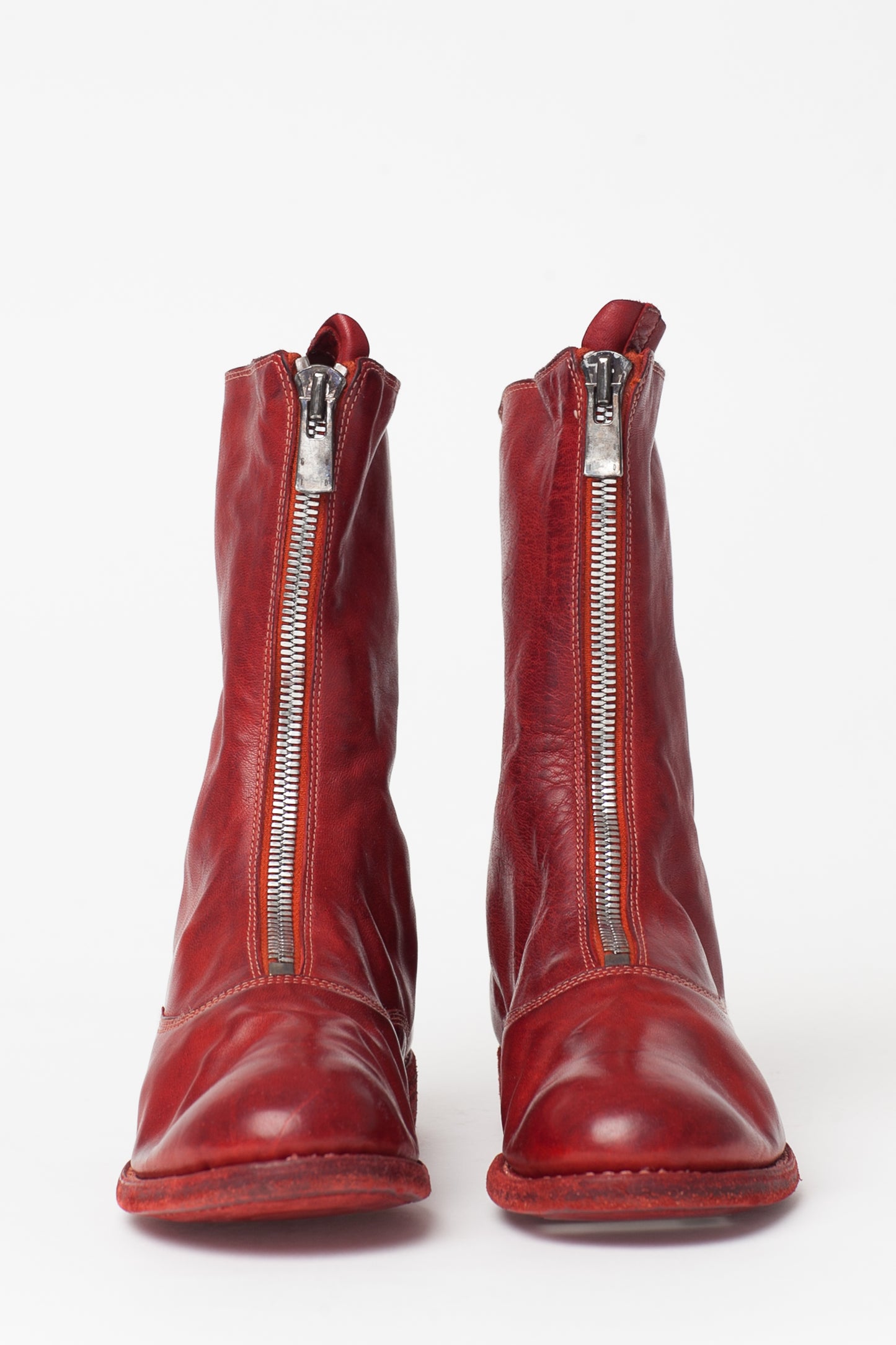 Guidi Red Front Zip 310 Boots