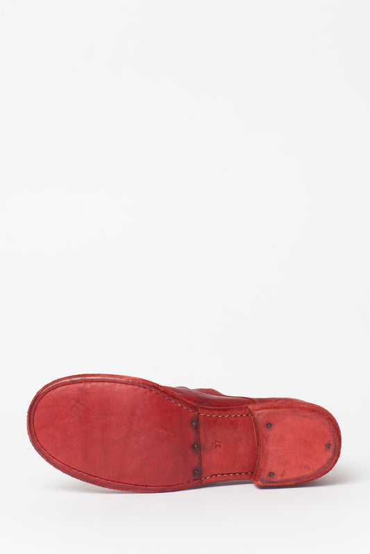 Guidi Red Leather 792z Derby