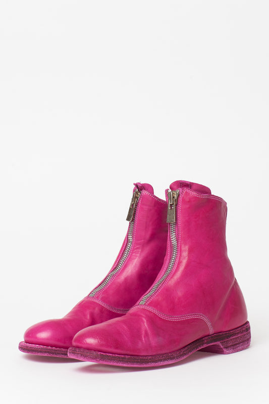 Guidi Pink Front Zip 210 Boots