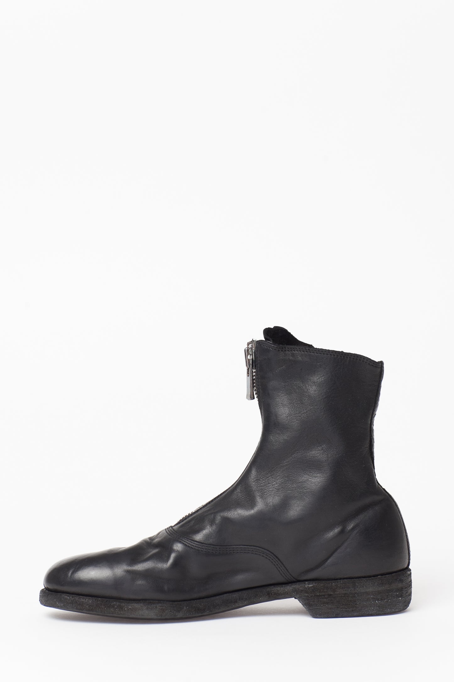 Guidi Black Front Zip 210 Boots