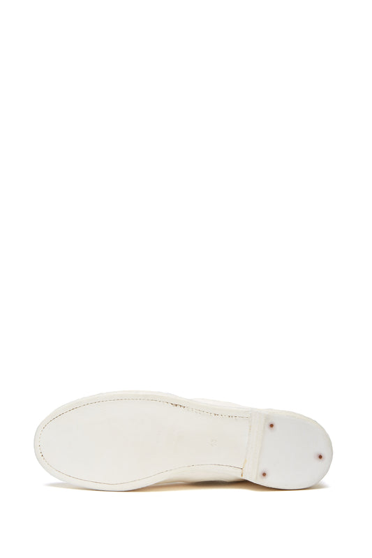 Guidi White Leather 109 Loafers